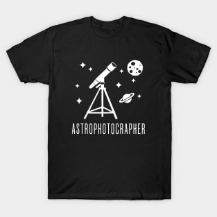 Astrophotographer Telescope Astronomy T-Shirt